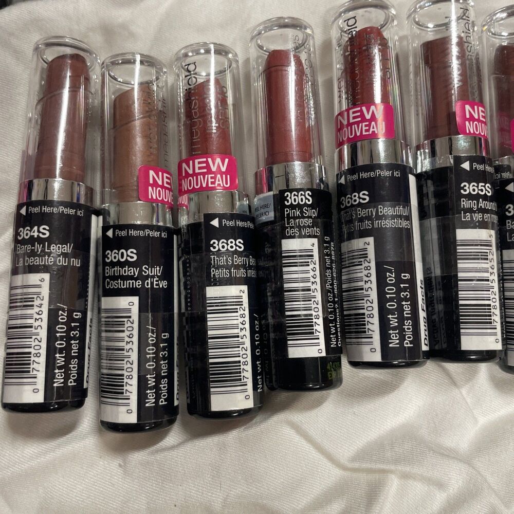 Lot Of 20 Wet N Wild MEGA SHIELD Lip Color NOS Pink Currant Birthday Variety - Picture 5 of 7